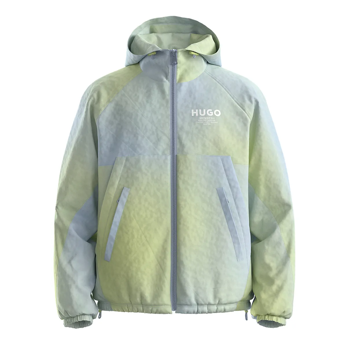 Hugo Blue Bentono Hooded Jacket Open Blue