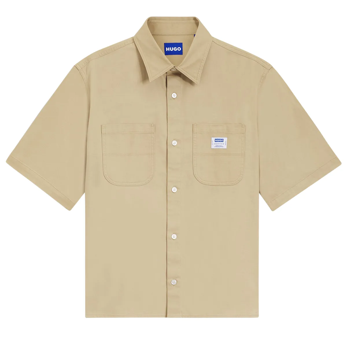 Hugo Blue Ebwin Overshirt Medium Beige