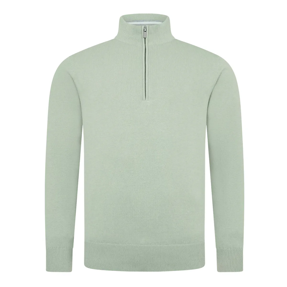 Remus Uomo Half Zip Sweater Iceberg Green