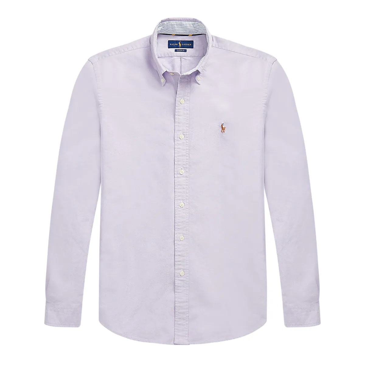Ralph Lauren LS Small Logo Shirt Purple - 001