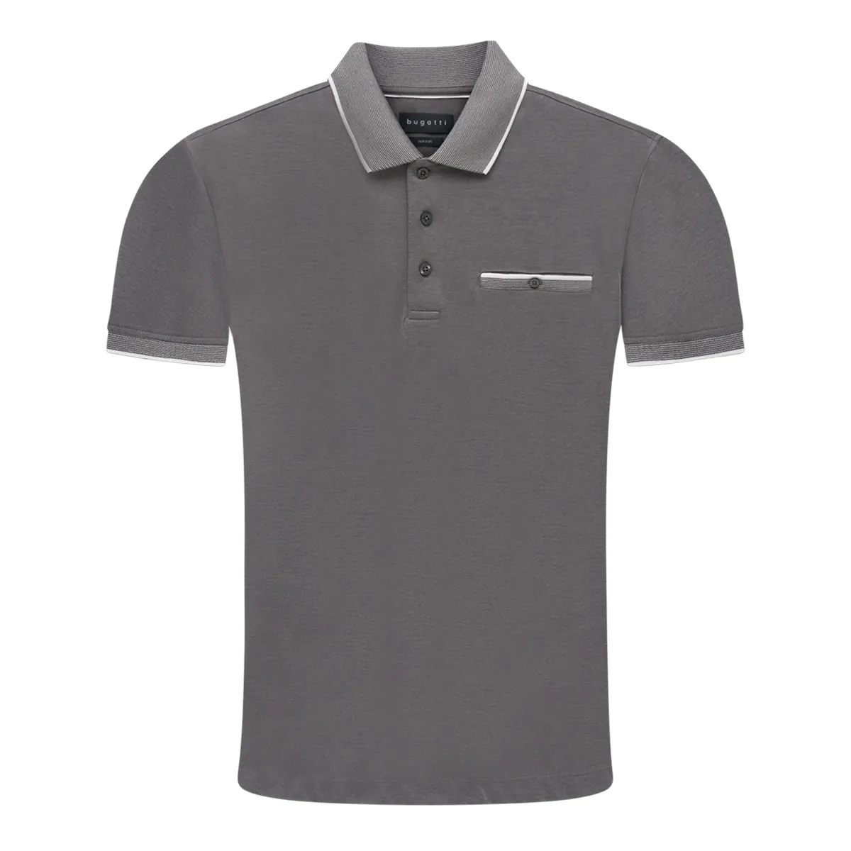 Bugatti SS Pocket Polo Shirt Brown - 15091E - 240