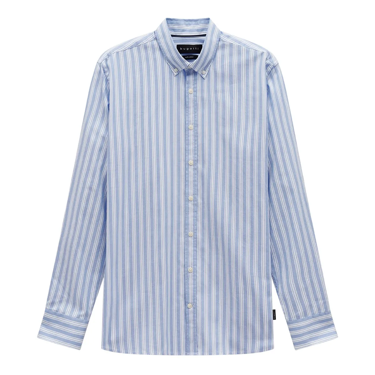 Bugatti Long Sleeve Stripe Shirt Light Blue - 28801F - 320