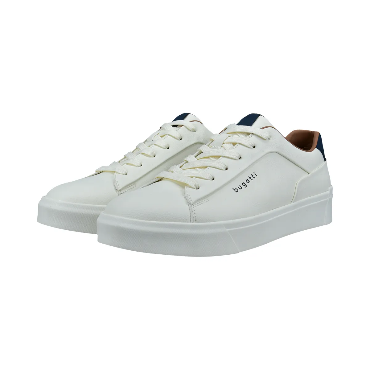 Bugatti Casual Leather Trainer Off White - 2100