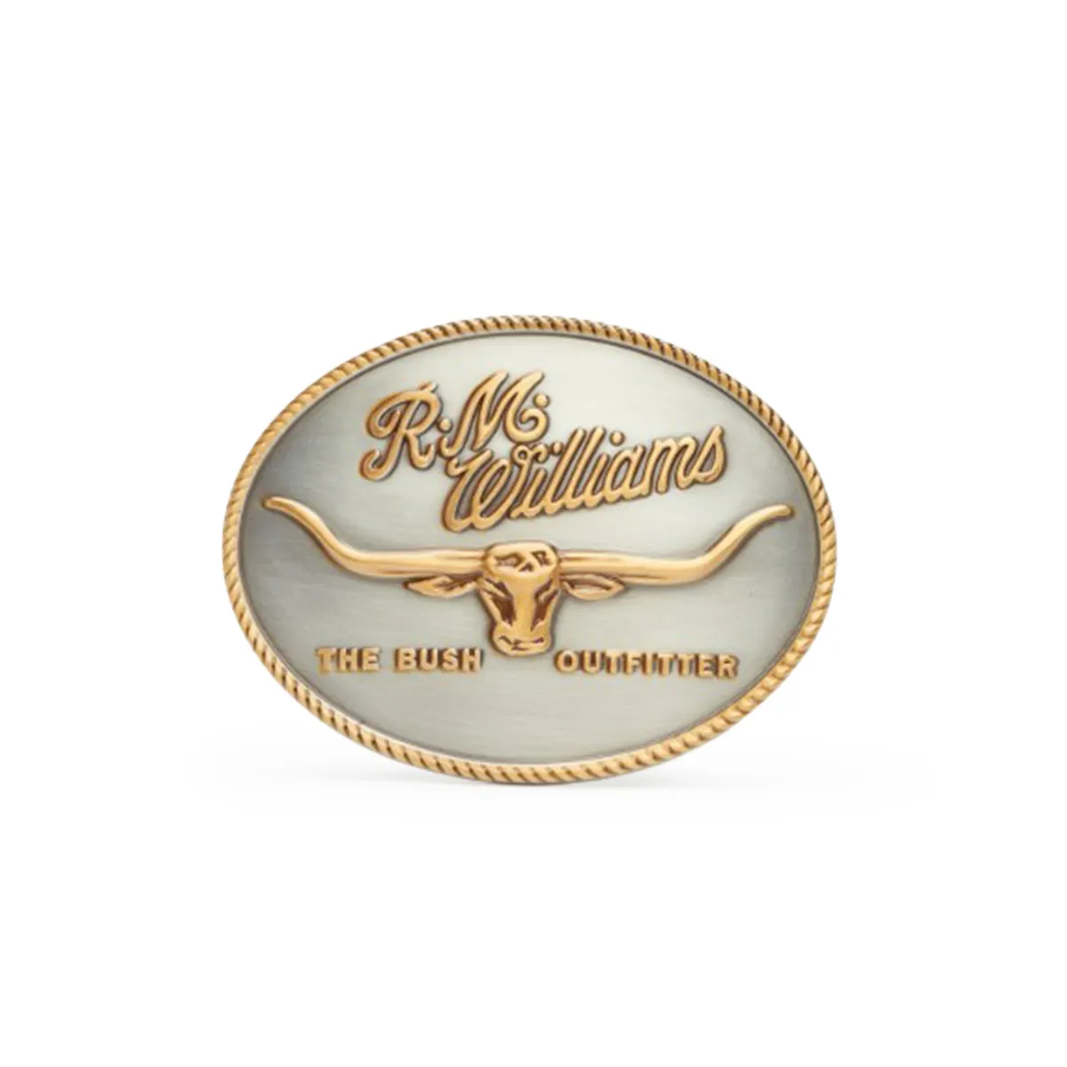 R.M.Willams Logo Buckle Silver Gold
