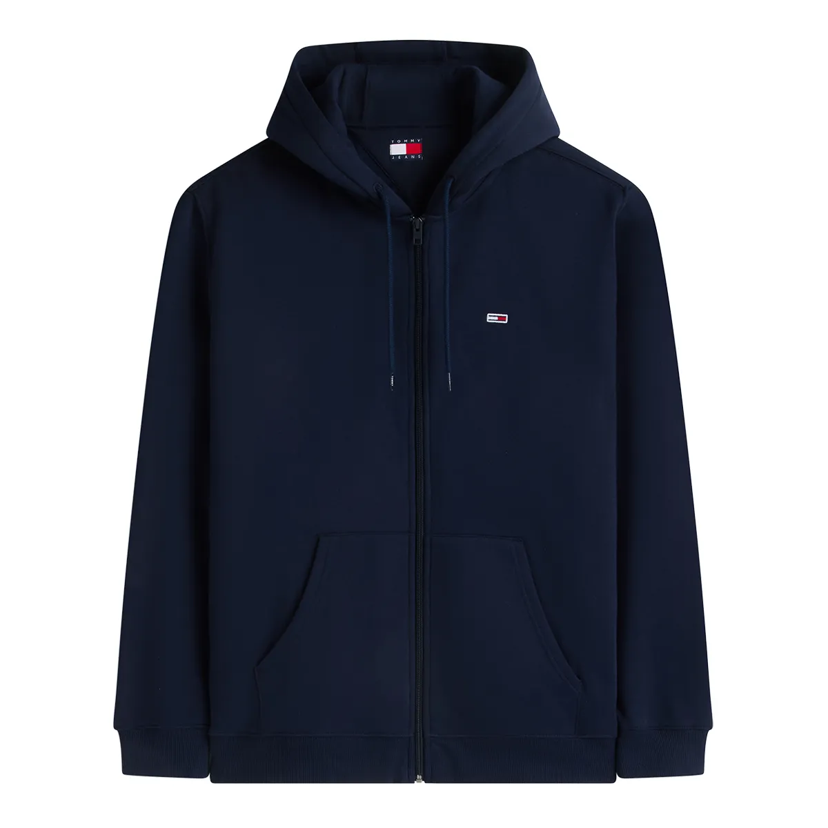 Tommy Jeans Reg S Flag Hooded FZ Dark Blue - C1G