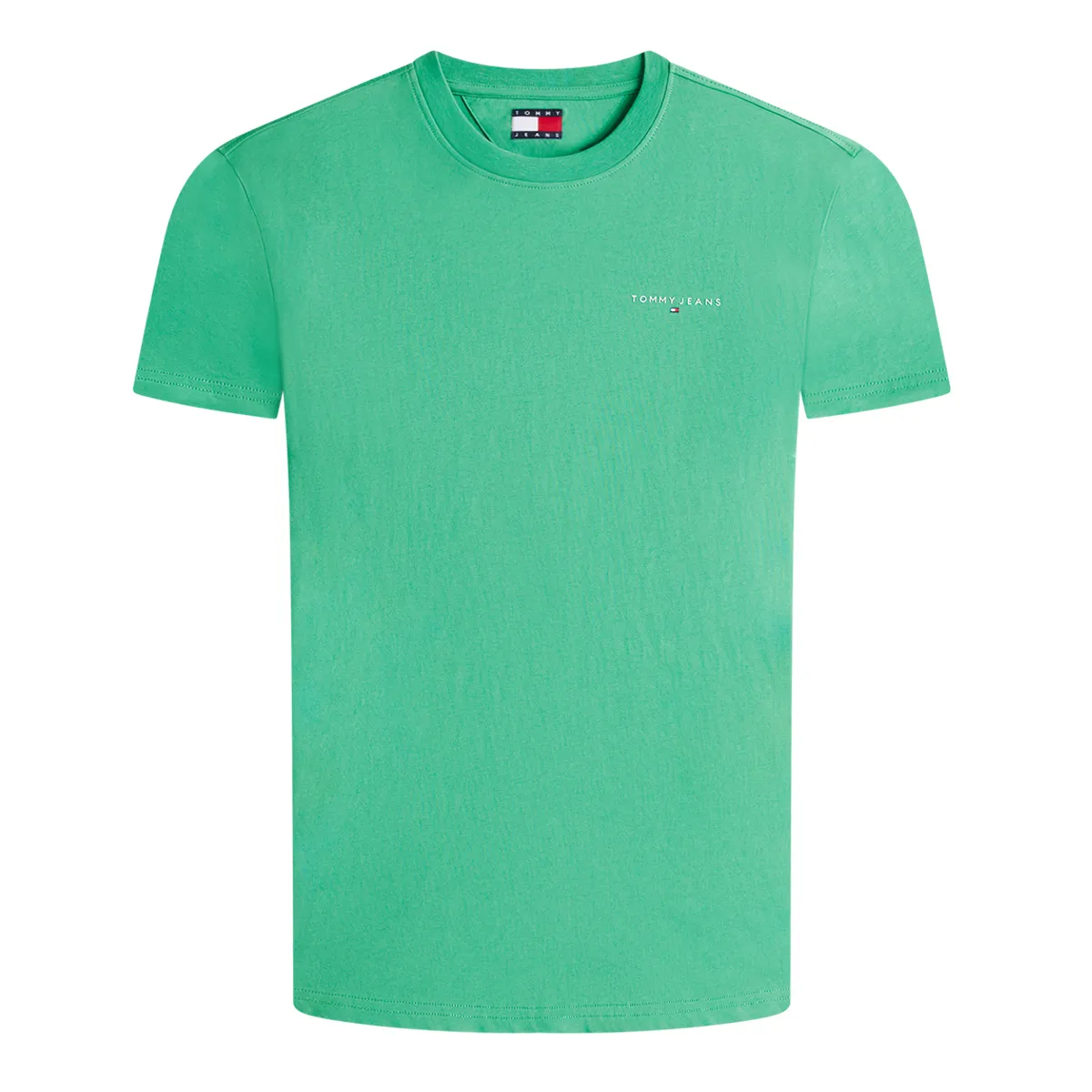 Tommy Jeans Slim Linear Logo T-Shirt Bahama Green