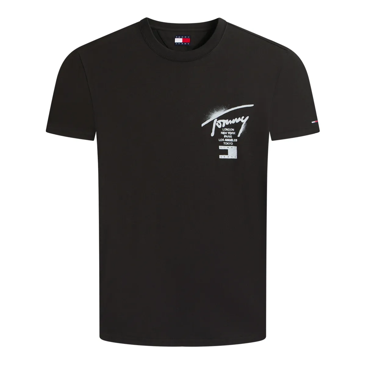Tommy Jeans SS Reg City Sign T-Shirt Black
