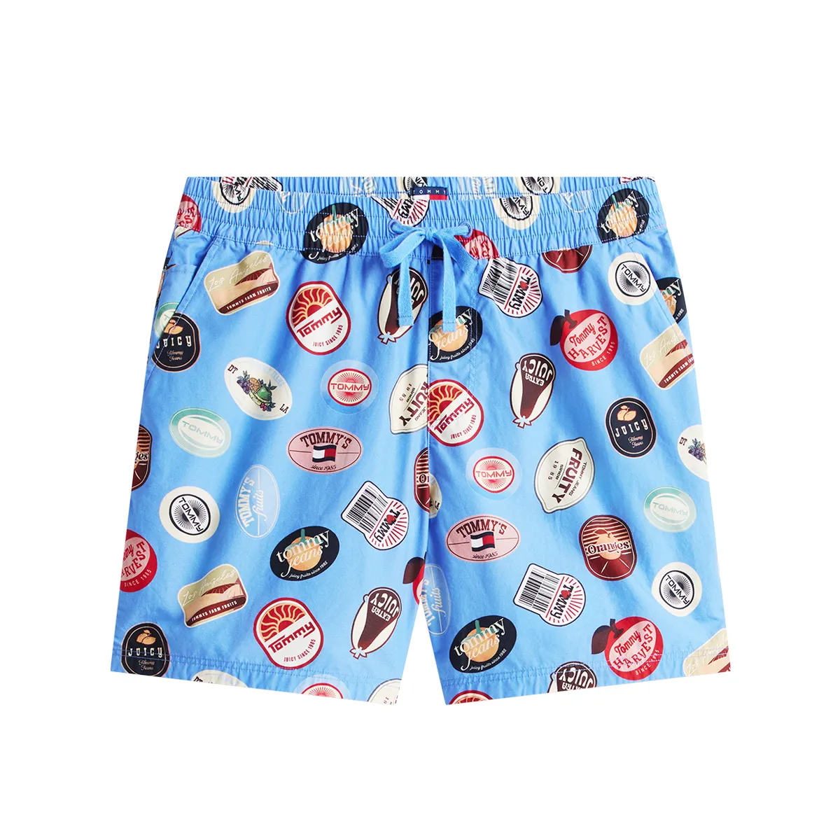 Tommy Jeans Reg AOP Camp Shorts Blue Twilight