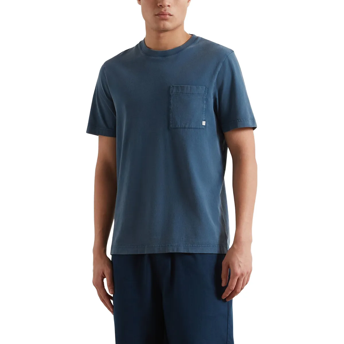 Farah Stacy GMT Dye Pocket T-Shirt Aegean Sea
