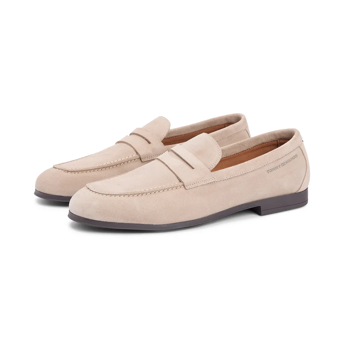 Tommy Hilfiger Slim Suede Loafer Coastal Beige