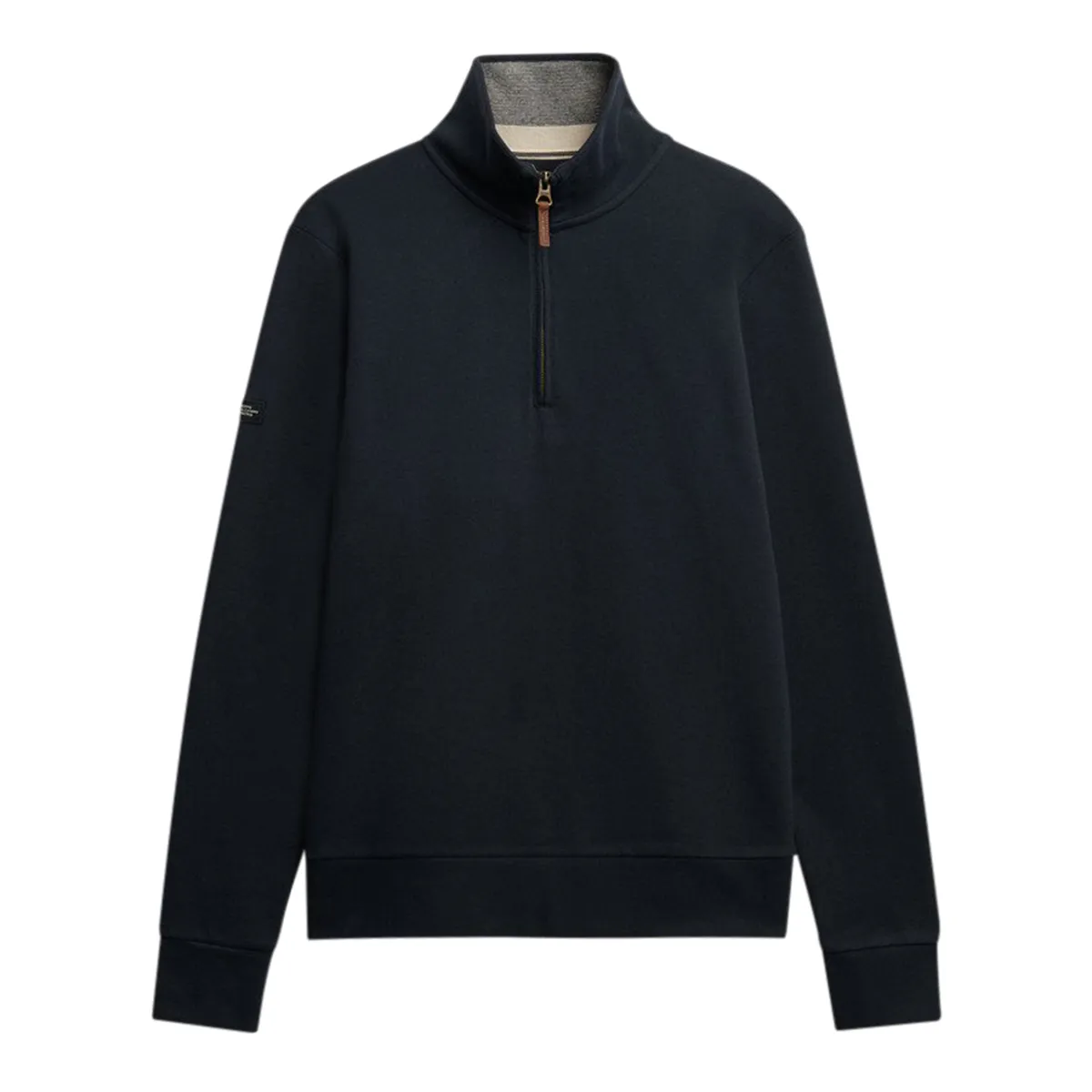 Superdry Ess Pique Half Zip Sweat Eclipse