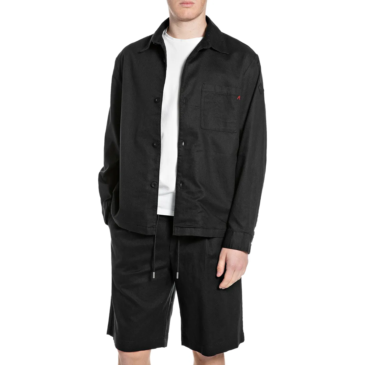 Replay Pocket Overshirt Black