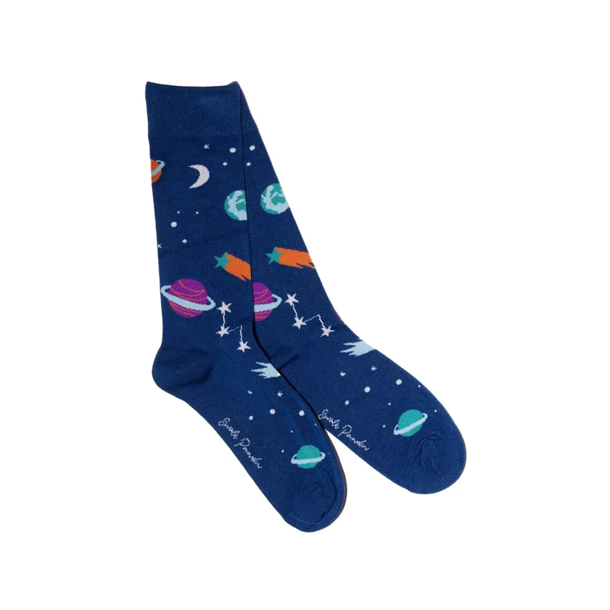 Swole Panda Outer Space Socks Navy - 469
