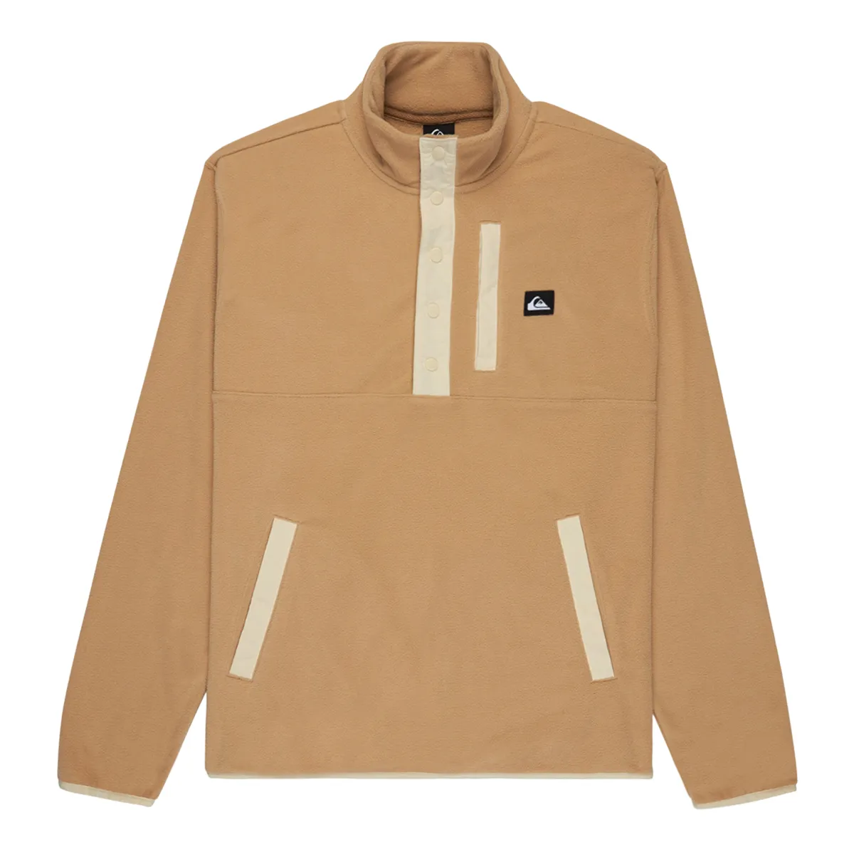 Quiksilver No Destination Button Half Zip Beige